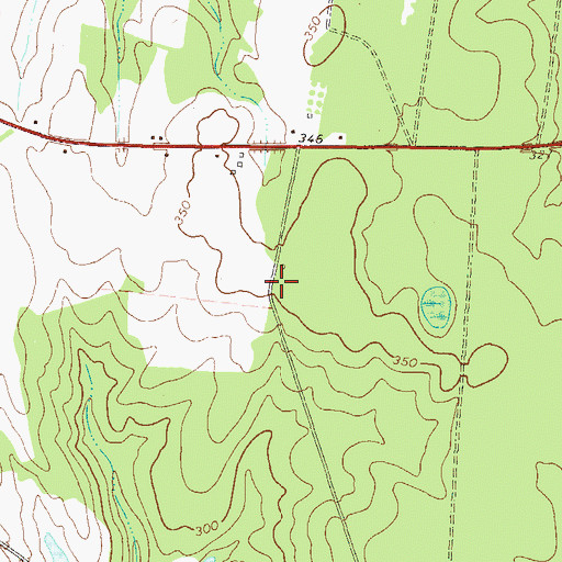 Topographic Map of Clarks Grove Church (historical), GA