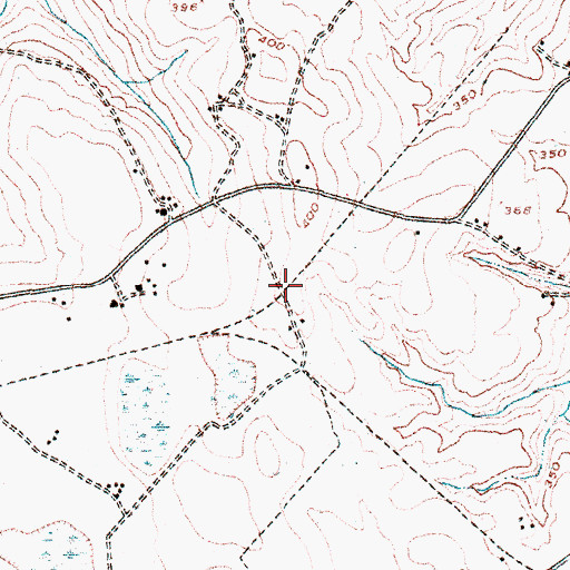 Topographic Map of Padgett Crossing (historical), GA