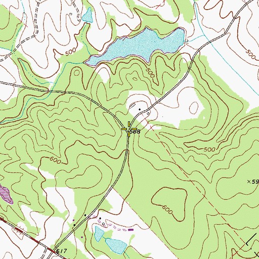 Topographic Map of Athon (historical), GA