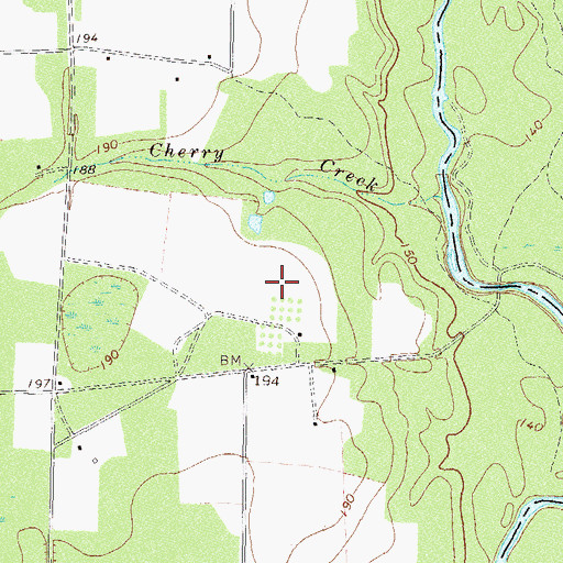 Topographic Map of Hotchkiss Bridge, GA