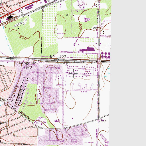 Topographic Map of Woodgate, GA