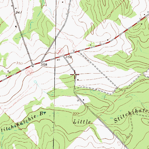 Topographic Map of Christian Science Tabernacle (historical), GA