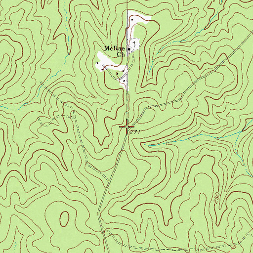 Topographic Map of Hatoff (historical), GA