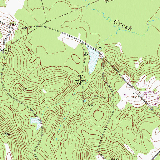 Topographic Map of Christian Church State Camp, GA