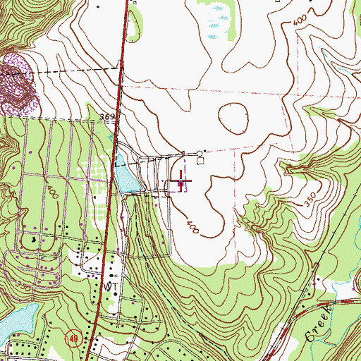 Topographic Map of Southland Academy, GA