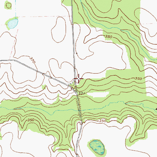 Topographic Map of Wilber Hall Church, GA