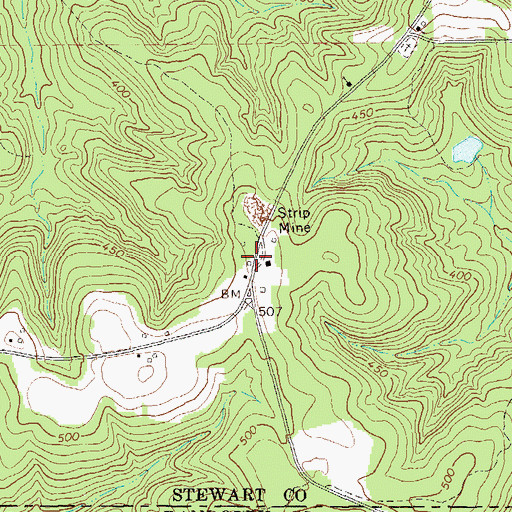 Topographic Map of Crumley Store (historical), GA