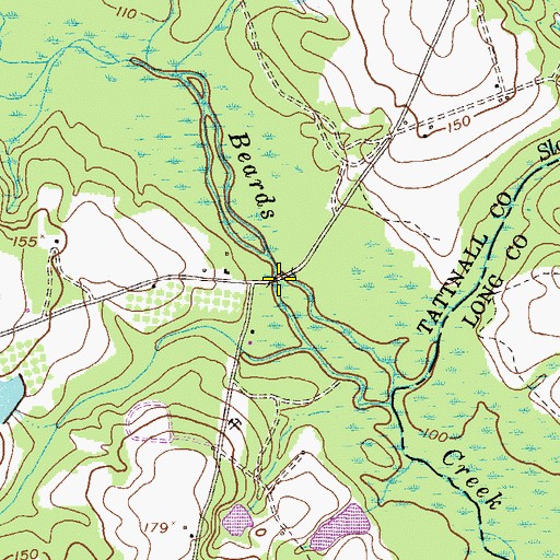Topographic Map of Flat Ford, GA