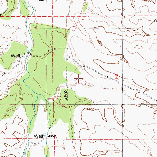 Topographic Map of Spring Water Canyon, AZ