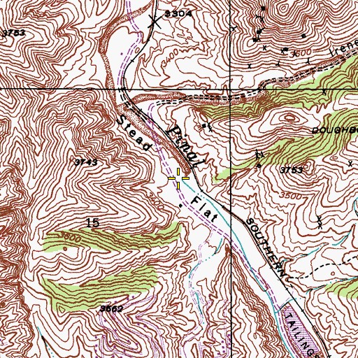 Topographic Map of Stead Flat, AZ