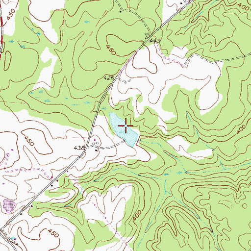 Topographic Map of Mathis Pond, GA