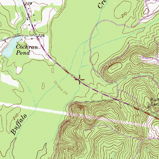 Topographic Map of Sheppards Bridge, GA