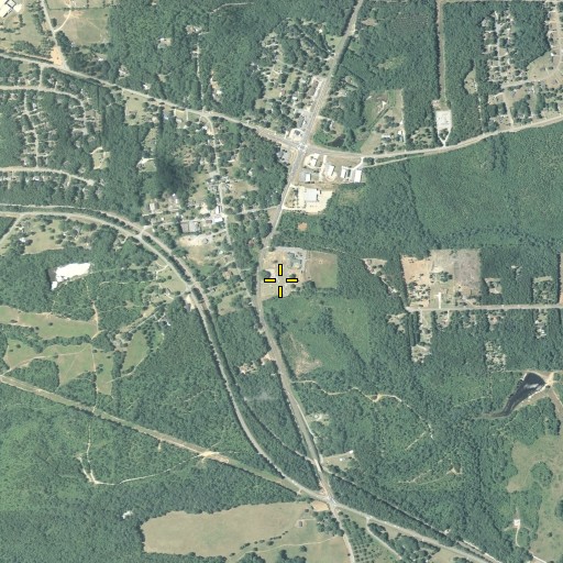 Aerial/Satellite Image of Sharpsburg Cemetery, GA