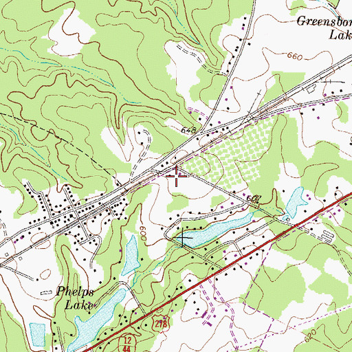 Topographic Map of Webb Trailer Park, GA