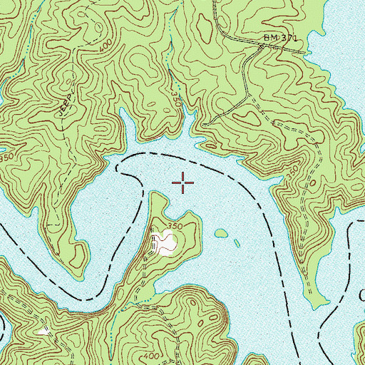 Topographic Map of Busseys Bend, GA
