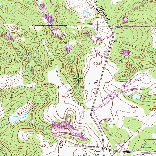 Topographic Map of Lake Royal, GA