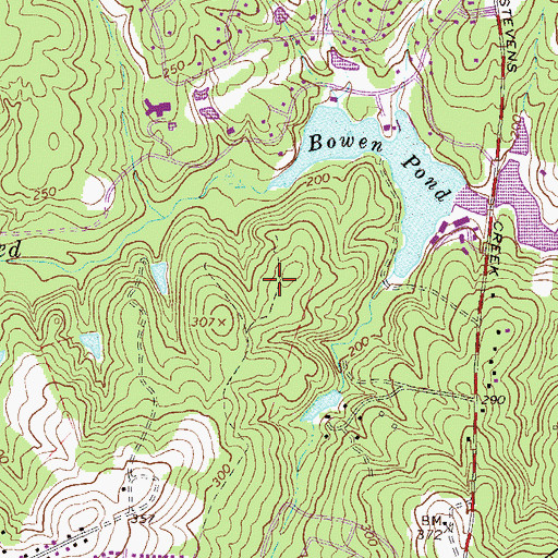 Topographic Map of Village at Watervale, GA