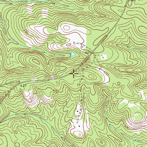 Topographic Map of Susie Bostic Cemetery, GA