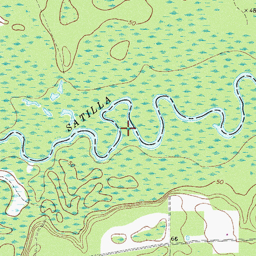 Topographic Map of Oak Suck, GA