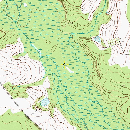 Topographic Map of Sumner Ford, GA