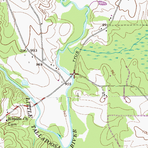 Topographic Map of Lovvorns Mill (historical), GA
