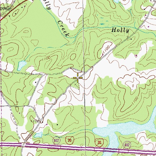 Topographic Map of Old Bethel Church (historical), GA