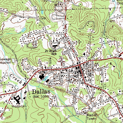 Topographic Map of Mountain Trace, GA