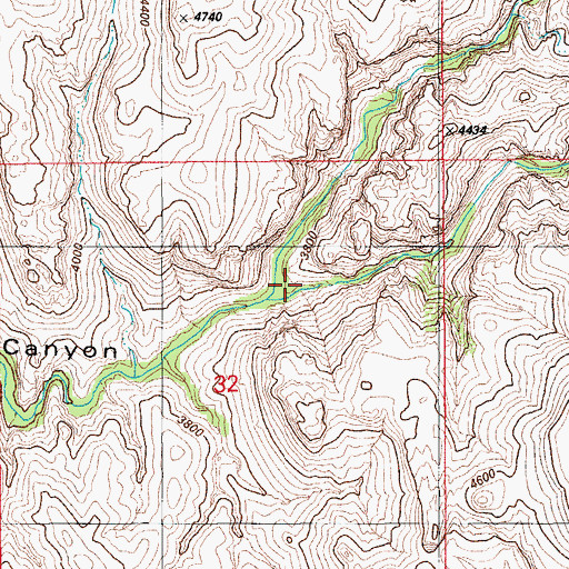 Topographic Map of Swamp Springs Canyon, AZ