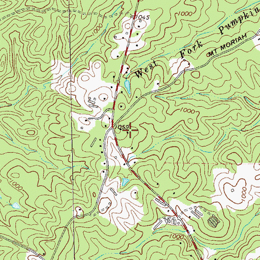 Topographic Map of Windmill Creek, GA
