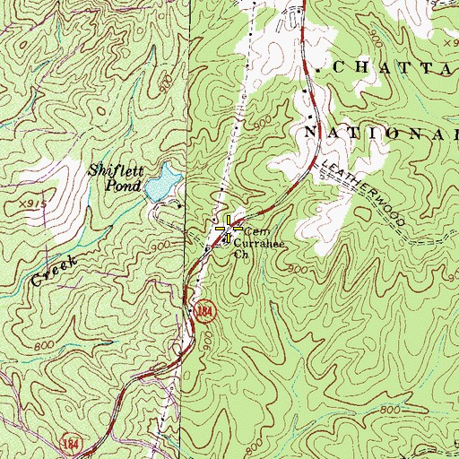 Currahee Mountain Map , Currahee Mountain Trail, Toccoa: Location, Map ...