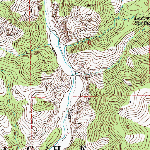 Topographic Map of Sycamore Canyon, AZ