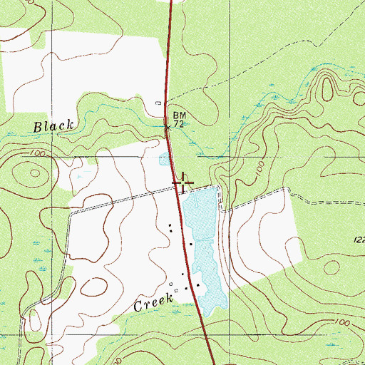 Topographic Map of Boyds School (historical), GA