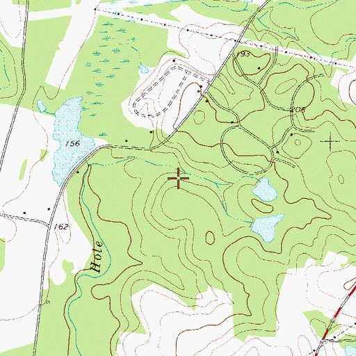 Topographic Map of Horseshoe Bend, GA