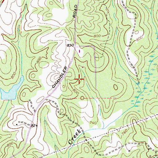Topographic Map of General Joe Wheeler Monument, GA