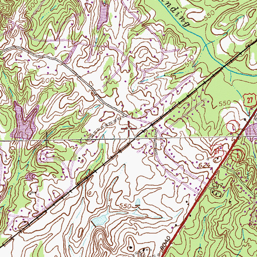 Topographic Map of Cataula Camp Ground (historical), GA