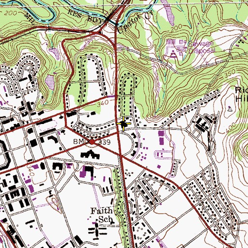 Topographic Map of Patch Kindergarten, GA