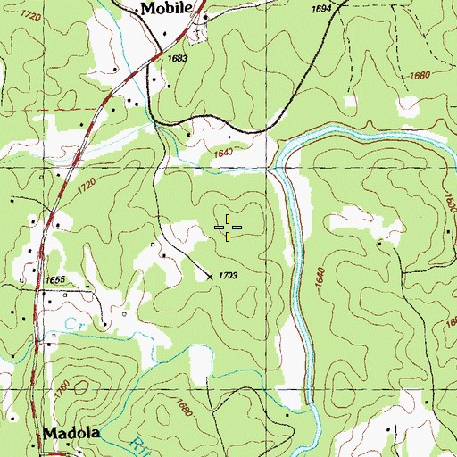 Topographic Map of Jeptha Patterson Prospect, GA