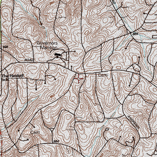 Topographic Map of Southern Center for International Studies, GA