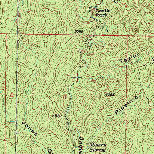 Topographic Map of Taylor Gulch, AZ
