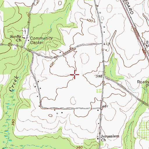 Topographic Map of Young Field, GA