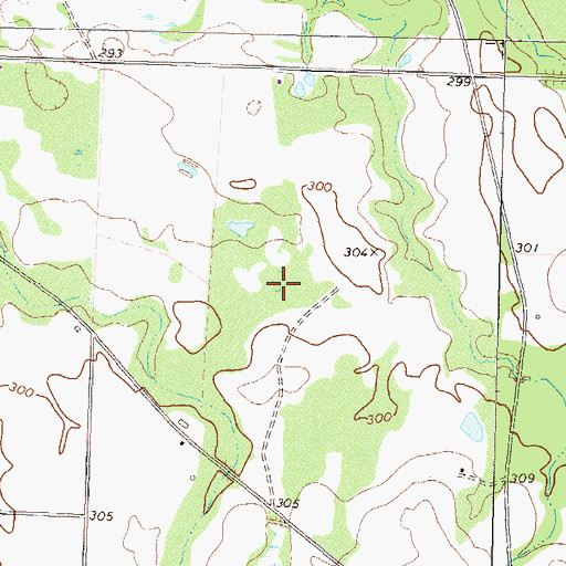 Topographic Map of Crowe Airport (historical), GA