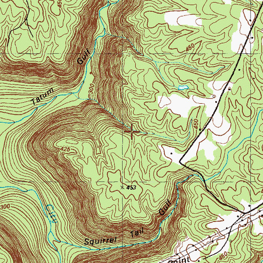 Topographic Map of Parker Mine, GA