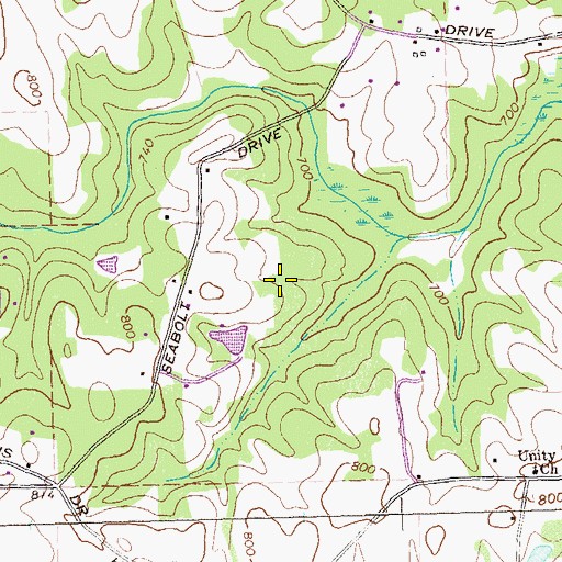 Topographic Map of WMVV-FM (Mcdonough), GA