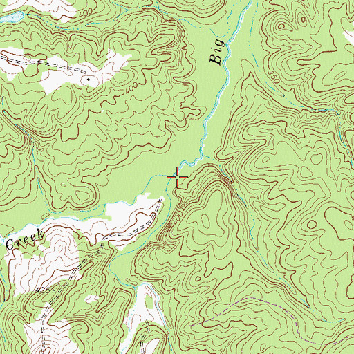 Topographic Map of Mattox Creek, GA