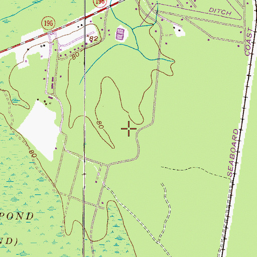 Topographic Map of Pinewood Estates, GA