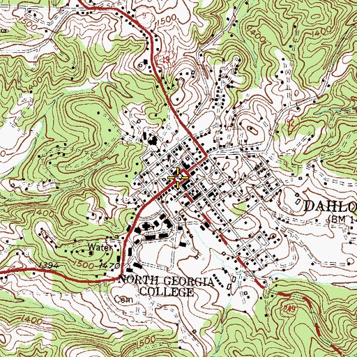 Topographic Map of Gold Museum, GA