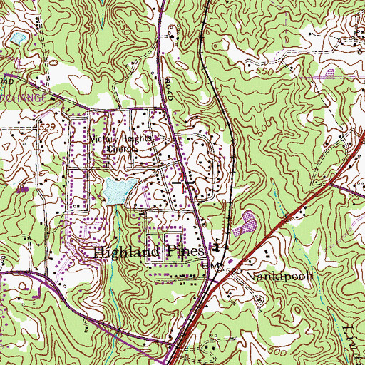 Topographic Map of Double Church (historical), GA