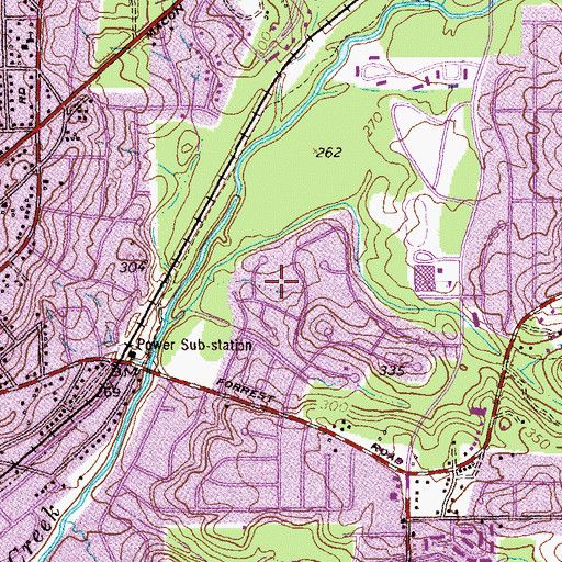 Topographic Map of Regency Park, GA