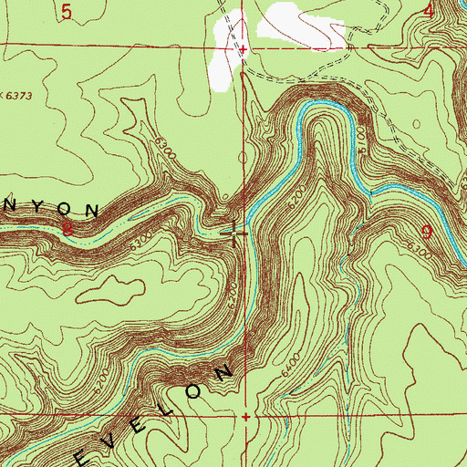 Topographic Map of West Chevelon Canyon, AZ
