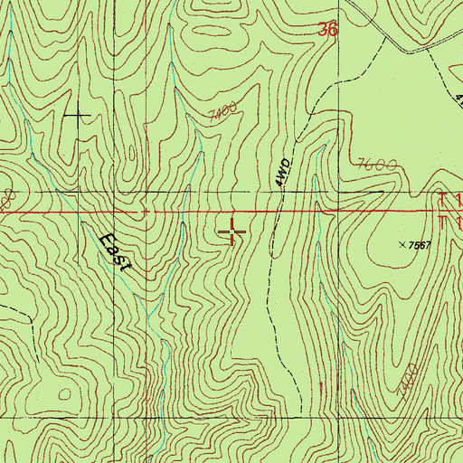 Topographic Map of West Holcomb Trail, AZ